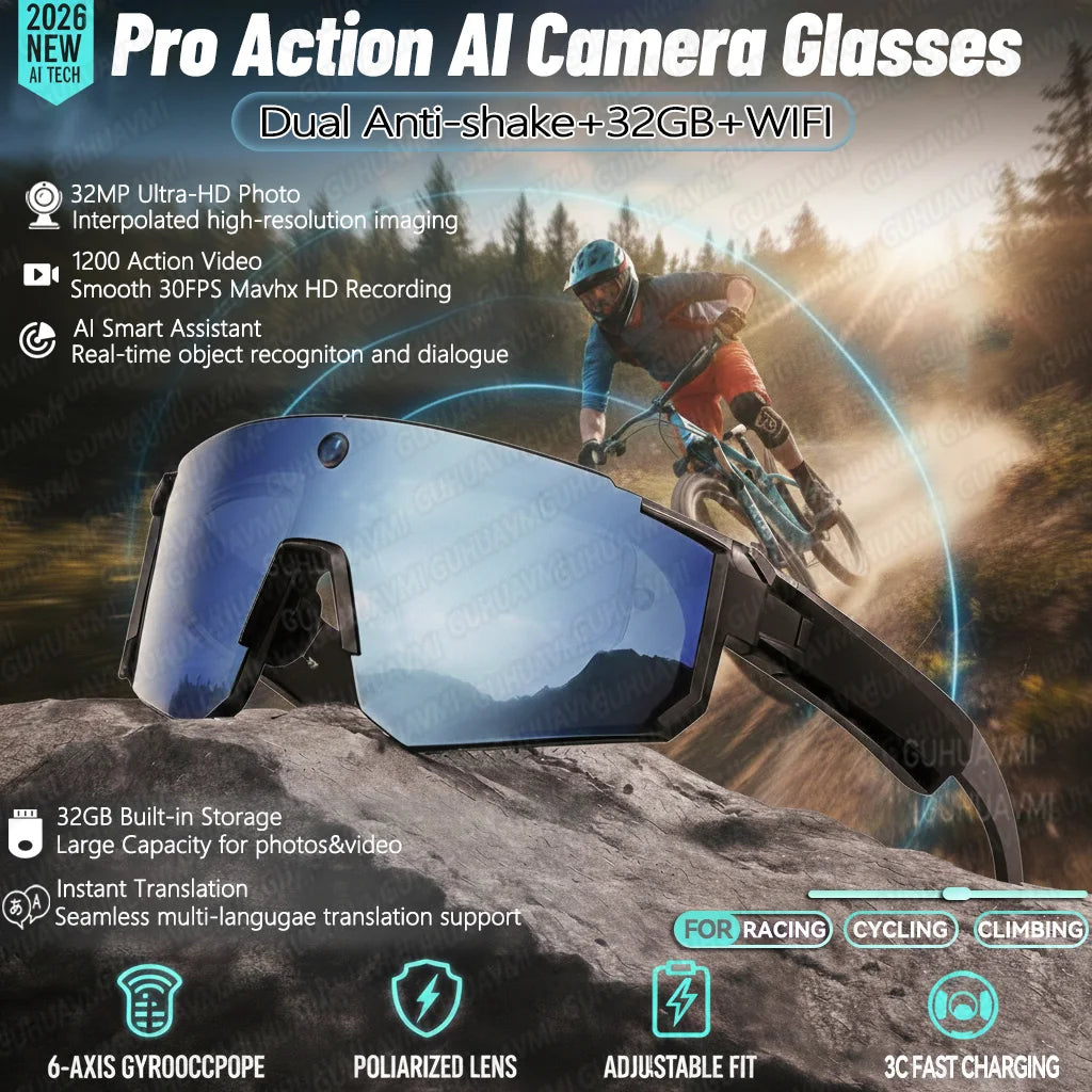 Gafas Inteligentes con wifi, AI y bluetooth