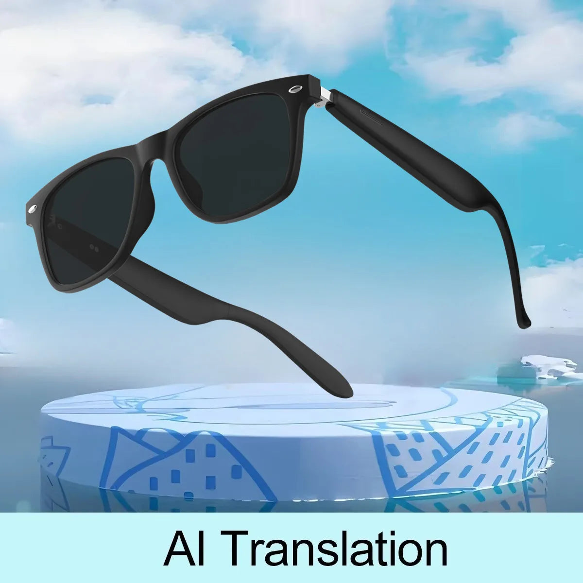 Gafas Inteligentes 2025 — Traducción AI, Auriculares Bluetooth y Protección UV