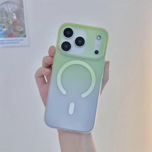 Funda para iPhone con Soporte MagSafe ,Colores Pasteles, Protección de Cámara, Diseño Aesthetic