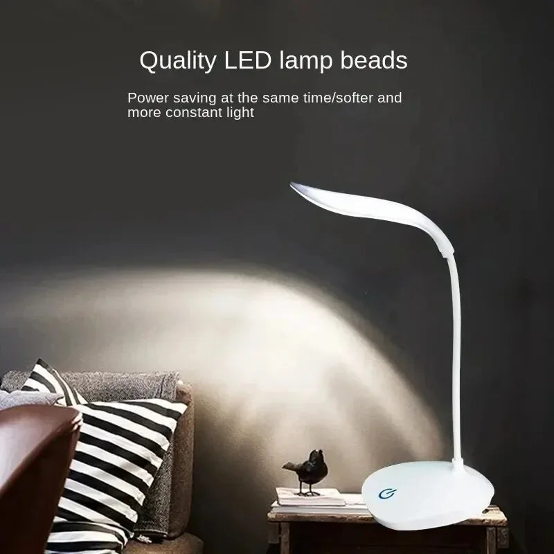 Lámpara LED de Escritorio con Carga USB 3 Niveles de Brillo | Táctil y Cuidado Visual