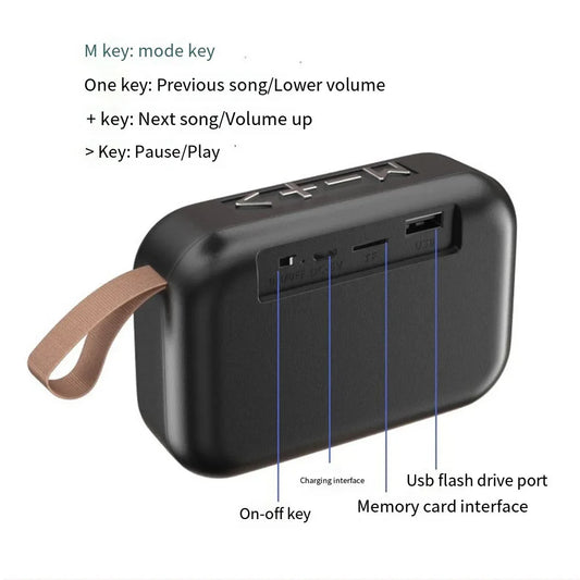 Bocina Portátil G2 , Sonido Potente y Cristalino Donde Quieras