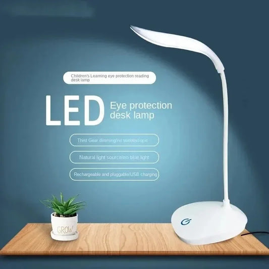 Lámpara LED de Escritorio con Carga USB 3 Niveles de Brillo | Táctil y Cuidado Visual