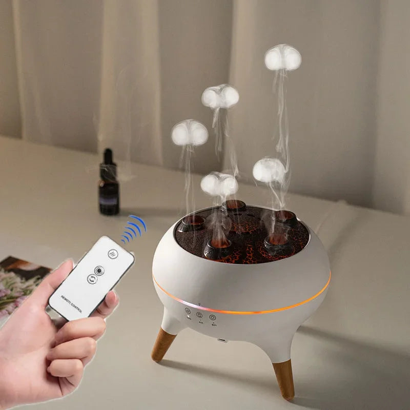 Transformá tu hogar en relajación con este increíble humidificador con forma de medusa.